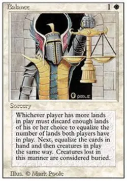 MTG Balance, Revised Edition, Heavily Played, English - Image 1