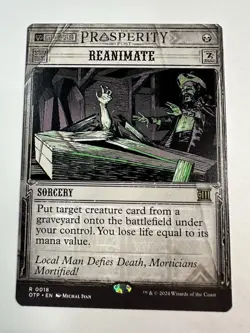MTG TCG Reanimate Outlaws of Thunder Junction: Breaking News Regular - Image 1