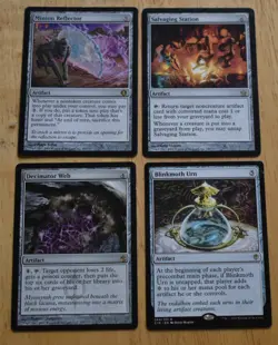 MTG 4x Rare Artifact Blinkmoth Urn, Minion Reflector, Salvaging Station + - Image 1