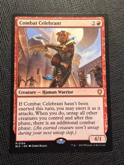 COMBAT CELEBRANT - MTG - NON FOIL - BLC - BLOOMBURROW - MYTHIC - 2024 - NM - Image 1