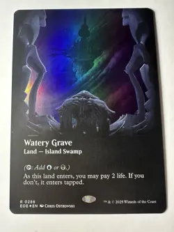 Watery Grave (Borderless) Edge of Eternities Foil Magic The Gathering - Image 1