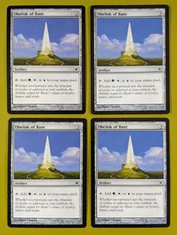 Obelisk of Bant x4 Shards of Alara 4x Playset Magic the Gathering MTG - Image 1