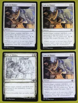 Late to Dinner x4 Modern Horizons 2 4x Magic the Gathering MTG 1 Showcase - Image 1