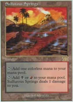 1x Sulfurous Springs Light Play, English 6th Edition MTG Magic - Image 1