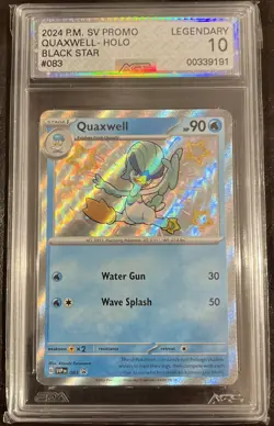 Pokemon Quaxwell Shiny Holo Rare Promo SVP 083 Black Star AGS Legendary 10 - Image 1