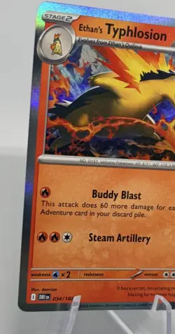 Pokemon TCG Ethan's Typhlosion 034/182 Holofoil (H) SV10: Destined Rivals🔥 - Image 3
