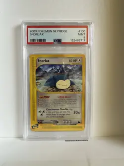 2003 POKEMON SKYRIDGE #100 SNORLAX PSA 9 MINT - Image 2