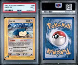 2003 POKEMON SKYRIDGE #100 SNORLAX PSA 9 MINT - Image 4