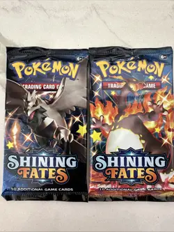 Pokemon SHINING FATES BOOSTER PACKS Lot of 2-Factory Sealed TCG - Image 1