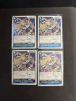 4x Prisoner Of Impel Down OP16-042 The Time Of Battle Foil English One Piece - Image 1
