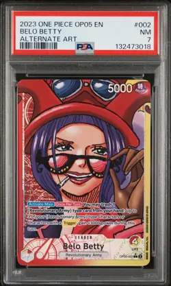 Belo Betty OP05-002 Alt Art Awakening New Era 2023 One Piece English PSA 7 - Image 3