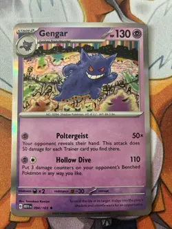 Pokemon TCG Gengar Rare Holo SV Scarlet & Violet 151 Card 094/165 NM Condition - Image 1