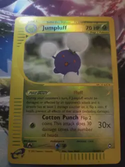 Jumpluff - AQ: Aquapolis (17/147) e-Reader Reverse Holo Rare Pokemon Card MP - Image 1