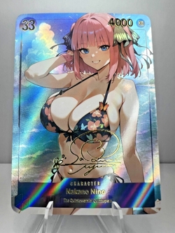 Nino Nakano Quintuplets Bikini Holo Sexy Goddess Anime Waifu ACG Card - Image 1