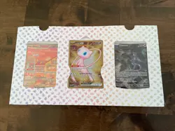 Pokemon Mew ex & Mewtwo ex Promo Foil Card Set (2023) - 3 Cards, English - Image 1