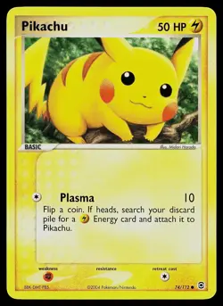 Pokemon Card - Pikachu FireRed & LeafGreen 74/112 Common - Image 1