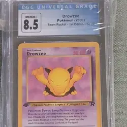 Pokemon Drowzee 1st Edition Team Rocket 54/82 CGC 8.5 Graded Card - Image 1
