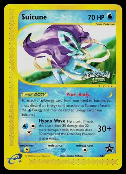 Pokemon Card - Suicune Wotc Black Star Promo 4Ever 53 Promo - Image 1