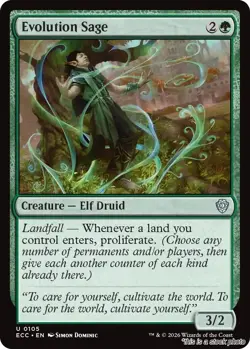 MTG Evolution Sage 105 Commander: Lorwyn Eclipsed NM Magic - Image 1