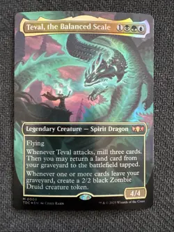 Teval, the Balanced Scale (Borderless) Commander: Tarkir: Dragonstorm Foil - Image 1