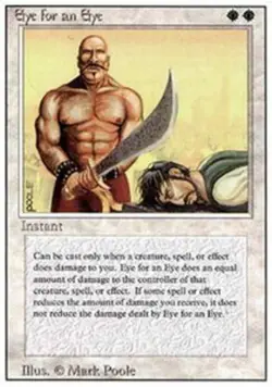 4x Moderate Play, English Regular Eye for an Eye 3rd Edition magicmtg - Image 1