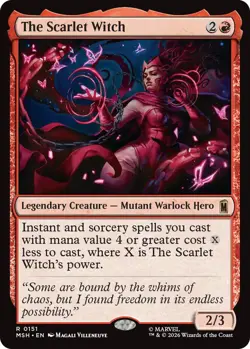 x1 The Scarlet Witch - Foil R MTG Marvel Super Heroes M/NM, English - Image 1