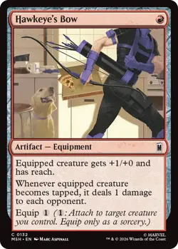 x4 Hawkeye's Bow C MTG Marvel Super Heroes M/NM, English - Image 1