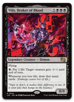 Vilis, Broker of Blood (Anime) #70 (NM) Foundations Jumpstart J25 Magic MTG - Image 1