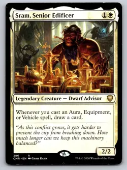 Sram, Senior Edificer 386 Rare Commander Legends Magic: The Gathering MP - Image 1
