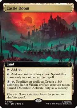 Castle Doom (Extended Art) 429 Rare Marvel Super Heroes Magic: The Gathering NM - Image 3