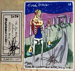 MTG ARTIST PROOF Italian Armageddon Clock AP Time Walk Sketch Art Amy WEBER - Image 1