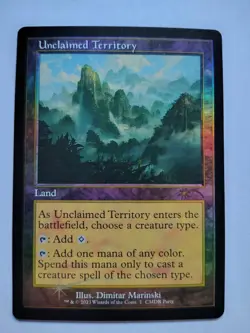 Unclaimed Territory (Retro Frame) 1 WPN & Gateway Promos MTG Foil NM/M - Image 1