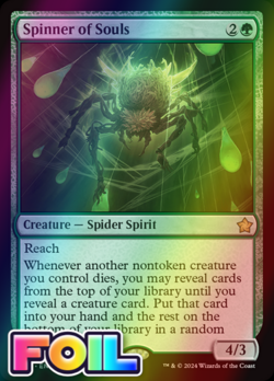 x1 Spinner of Souls FDN Foundations MTG 112 FOIL RARE M/NM 1x - Image 1