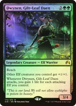 MTG FOIL Dwynen, Gilt-Leaf Daen - Magic Origins #172 - Image 1