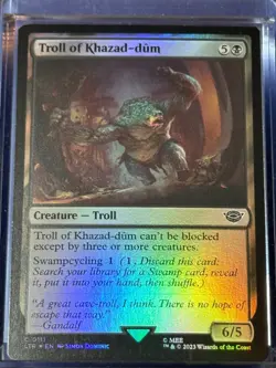 Troll of Khazad-dum LTR 111 Magic MTG C FOIL NM - Image 1