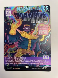 MTG Marvel Tales Thanos The Mad Titan M0400 Foil Marvel Super Heroes NM - Image 1