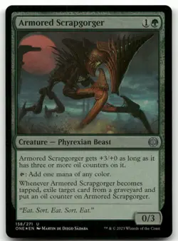 Armored Scrapgorger #158 (Foil) (NM) Phyrexia All Will Be One ONE Magic MTG - Image 1