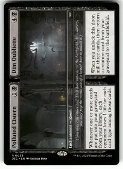 Polluted Cistern // Dim Oubliette #23 (NM) Duskmourn DSC Magic MTG - Image 1