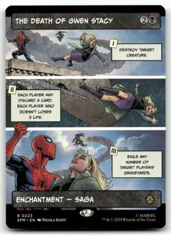 The Death of Gwen Stacy (Borderless) #223 (NM) Spider-Man SPM Magic MTG - Image 1