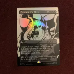 Peer into the Abyss (2021) (Rainbow Foil) Secret Lair Drop Foil - Image 1