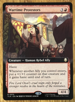 MTG Avatar: The Last Airbender, Wartime Protestors - Extended Art - Image 1