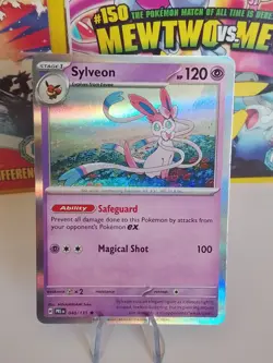 Sylveon 040/131 Holo Rare Prismatic Evolutions Pokemon Holo Near Mint - Image 1