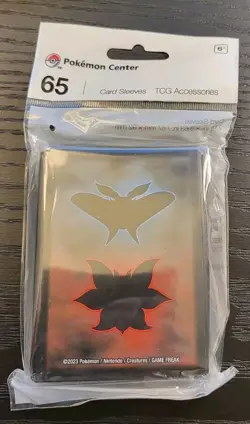 Pokemon TCG Sleeves - Volcarona & Frosmoth Freezer Burn 65 ct - Offers Welcome - Image 1