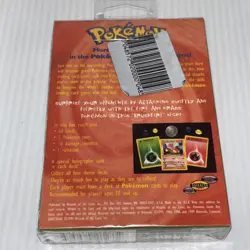 Rare SEALED Vintage Bottom Deck Pokemon Base Set BRUSHFIRE Theme Deck - Image 2