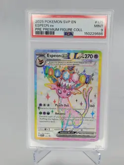 2025 Pokemon Espeon ex #175 SVP Black Star Promo PSA 9 Premium Figure Collection - Image 1