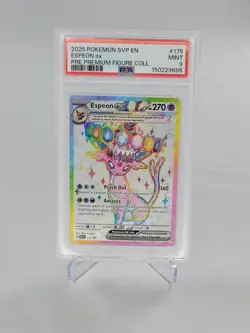 2025 Pokemon Espeon ex #175 SVP Black Star Promo PSA 9 Premium Figure Collection - Image 4