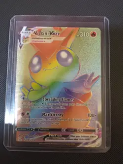 Pokemon TCG Victini VMAX (Secret) Secret Rare SWSH05: Battle Styles 165/163 - Image 1