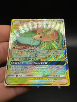 Pokemon Venusaur & Snivy GX TAG TEAM Ultra Rare Holo 1/236 Cosmic Eclipse NM HB3 - Image 2