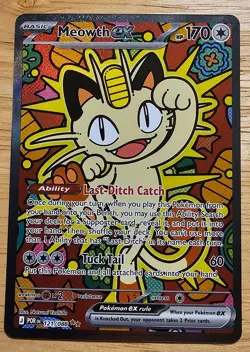 Pokemon Meowth Ex 121/088 SIR Perfect Order Secret Rare NM - Image 2