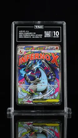 Mega Charizard X ex #223/193 Pokemon MEGA Japanese TAG 10 Gem Mint - Image 1